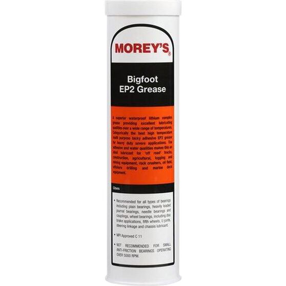 Morey Oil Bigfoot Orange EPMP2 Grease Cartridge 450g, 43004BF