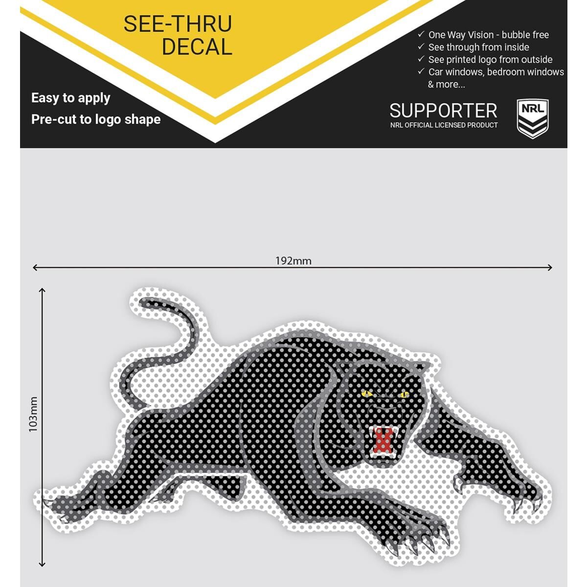 PANTHERS ITAG SEE-THRU DECAL, , scaau_hi-res