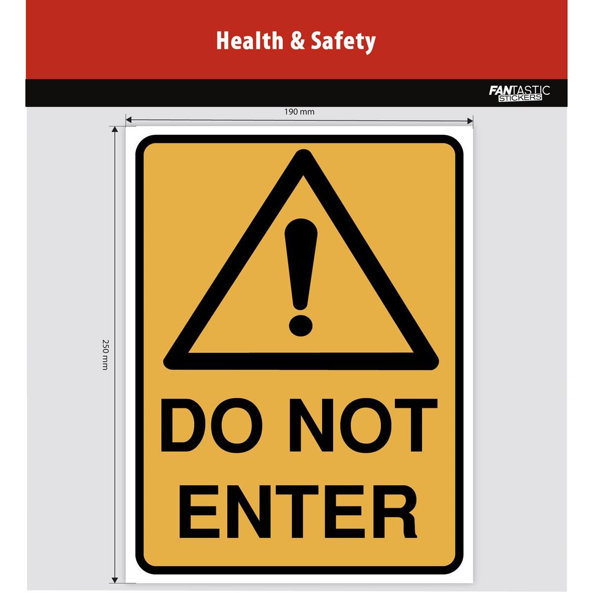 DO NOT ENTER SIGN 25CM, , scaau_hi-res