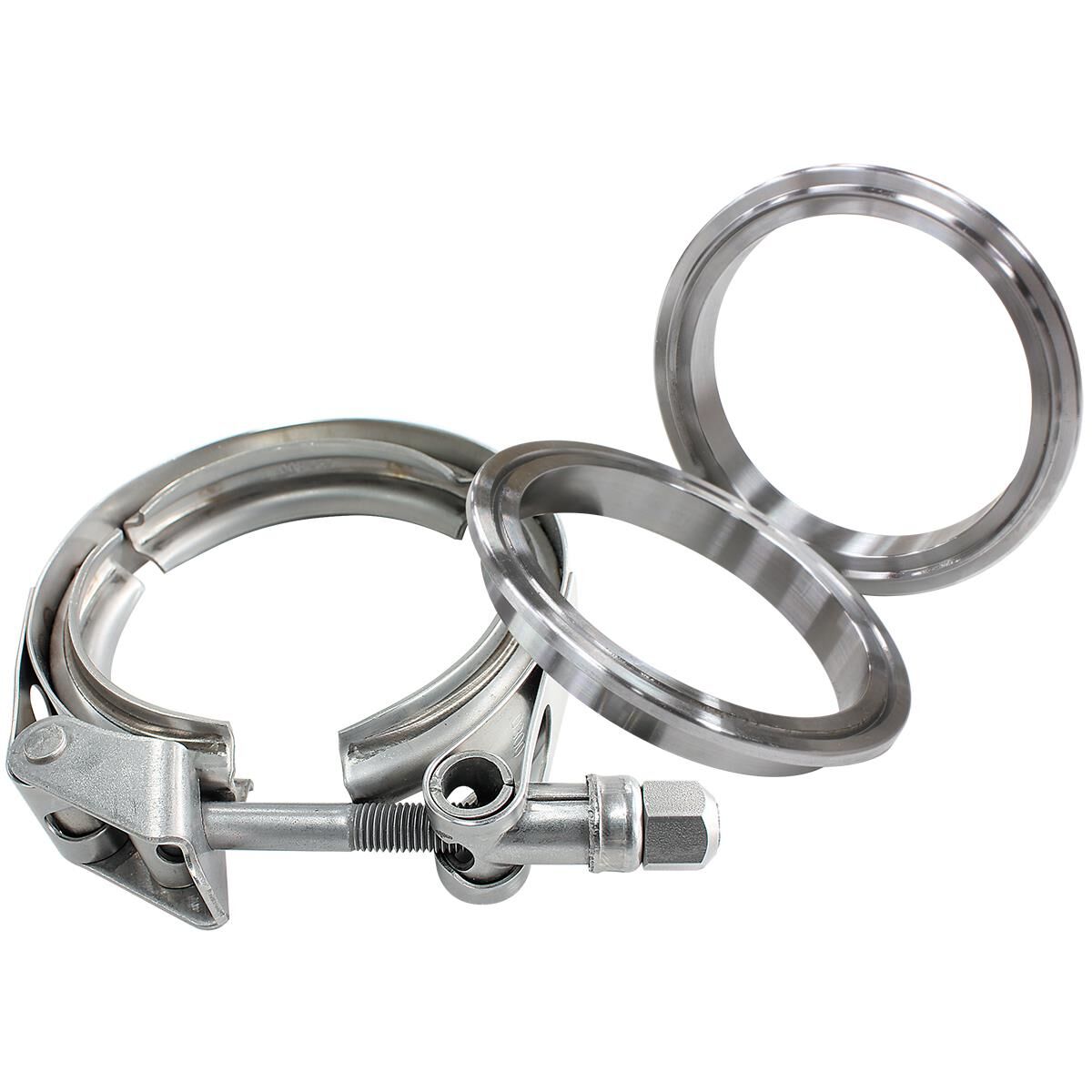 2.75" V BAND CLAMP KIT 2XWELD RINGS & 1 X STAINLESS CLAMP, , scaau_hi-res