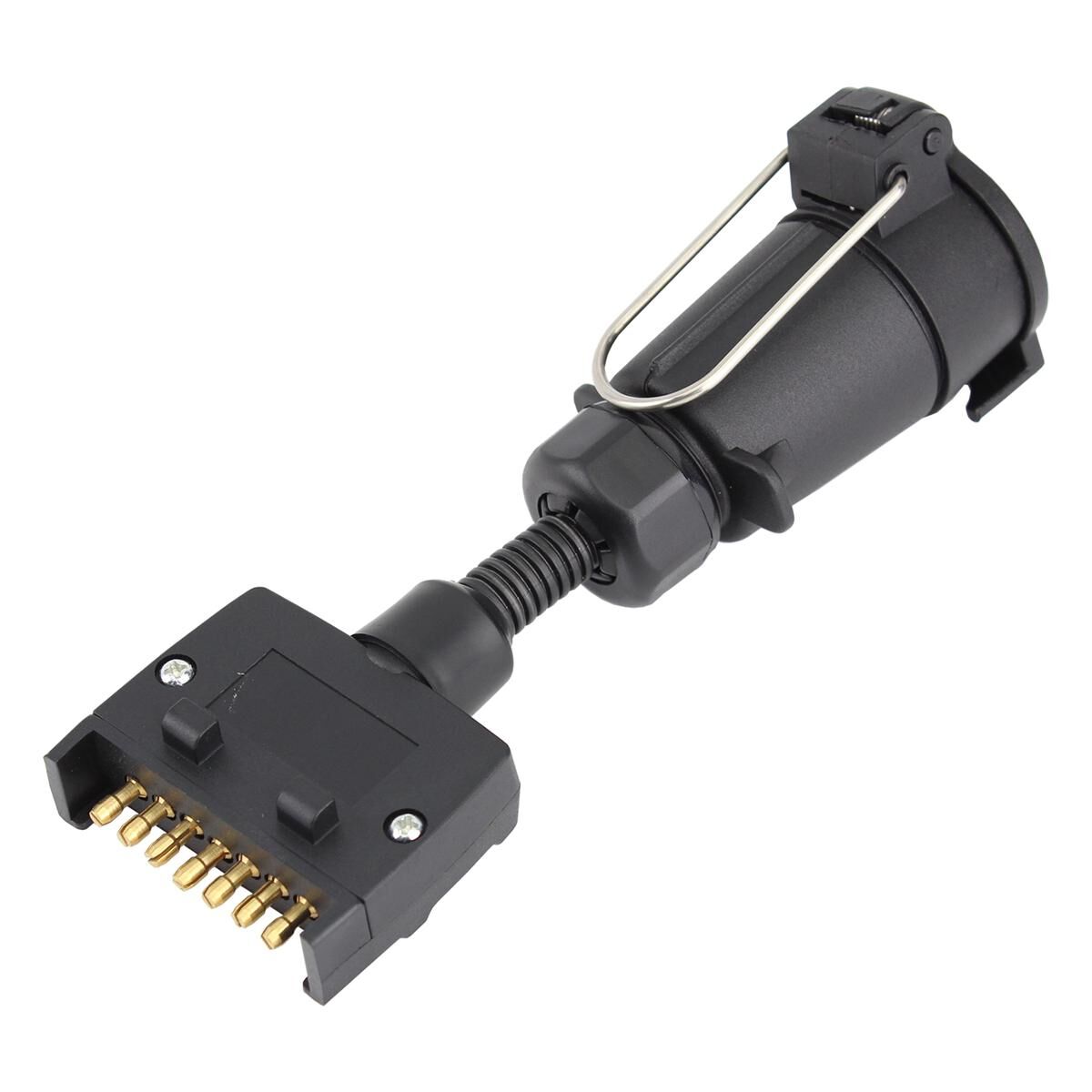 Sunrise Trailer Adaptor 7 Pin Flat Vehicle to Round Trailer, , scaau_hi-res