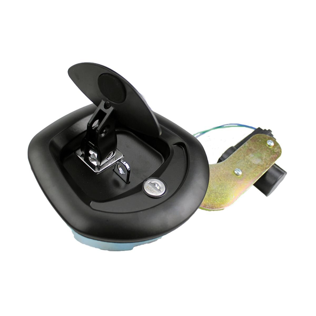 Sunrise T Lock Whale Tail Black Central Locking Power Operated 12V, , scaau_hi-res