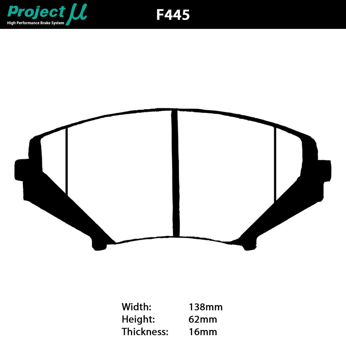 PROJECT MU NS-EP BRAKE PAD SETMAZDA RX8 FRONT, , scaau_hi-res
