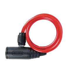 OXFORD BUMPER CABLE LOCK RED 6MM X 600MM, , scaau_hi-res
