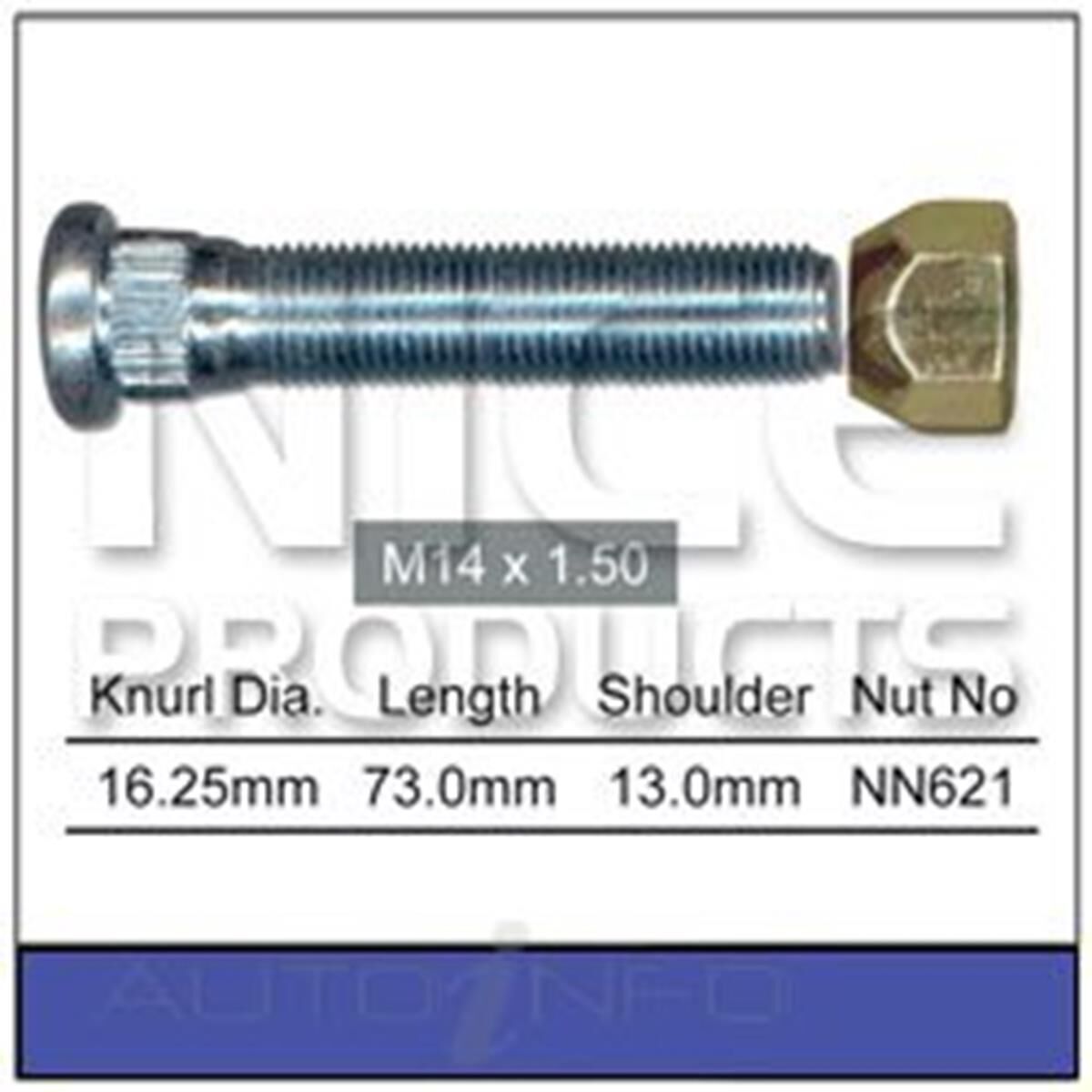Long Stud & Nut, , scaau_hi-res