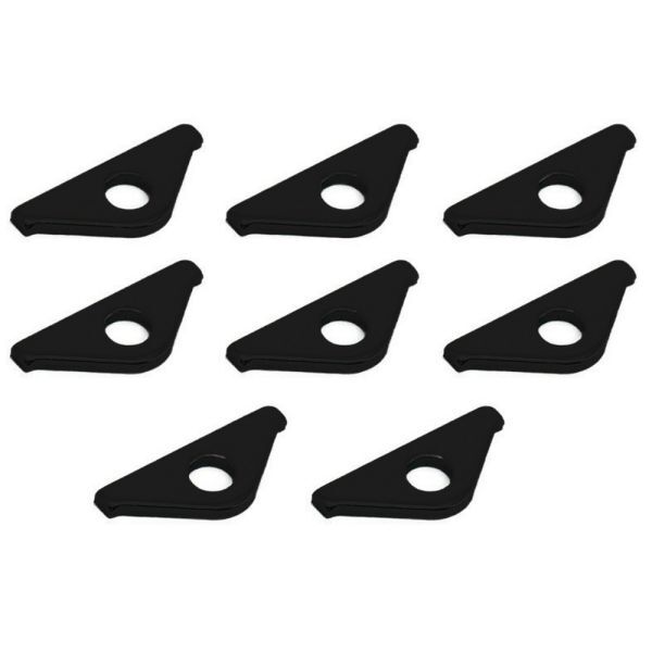 VALVE COVER MINI HOLD DOWN TABS 1-1/2"(38MM) LONG BLACK STEEL SET 8, , scaau_hi-res