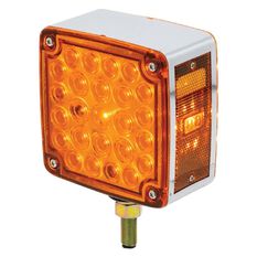 PKT 2 LED FRONT & SIDE INDCATR LAMP 12V SINGLE BOLT MNT 0.3m LEAD, , scaau_hi-res