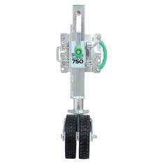 OFF-ROAD JOCKEY WHEEL 750kg RATED ADJUSTABLE HEIGHT DUAL WHEELS BULK PACK, , scaau_hi-res