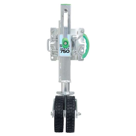 OFF-ROAD JOCKEY WHEEL 750kg RATED ADJUSTABLE HEIGHT DUAL WHEELS BULK PACK, , scaau_hi-res