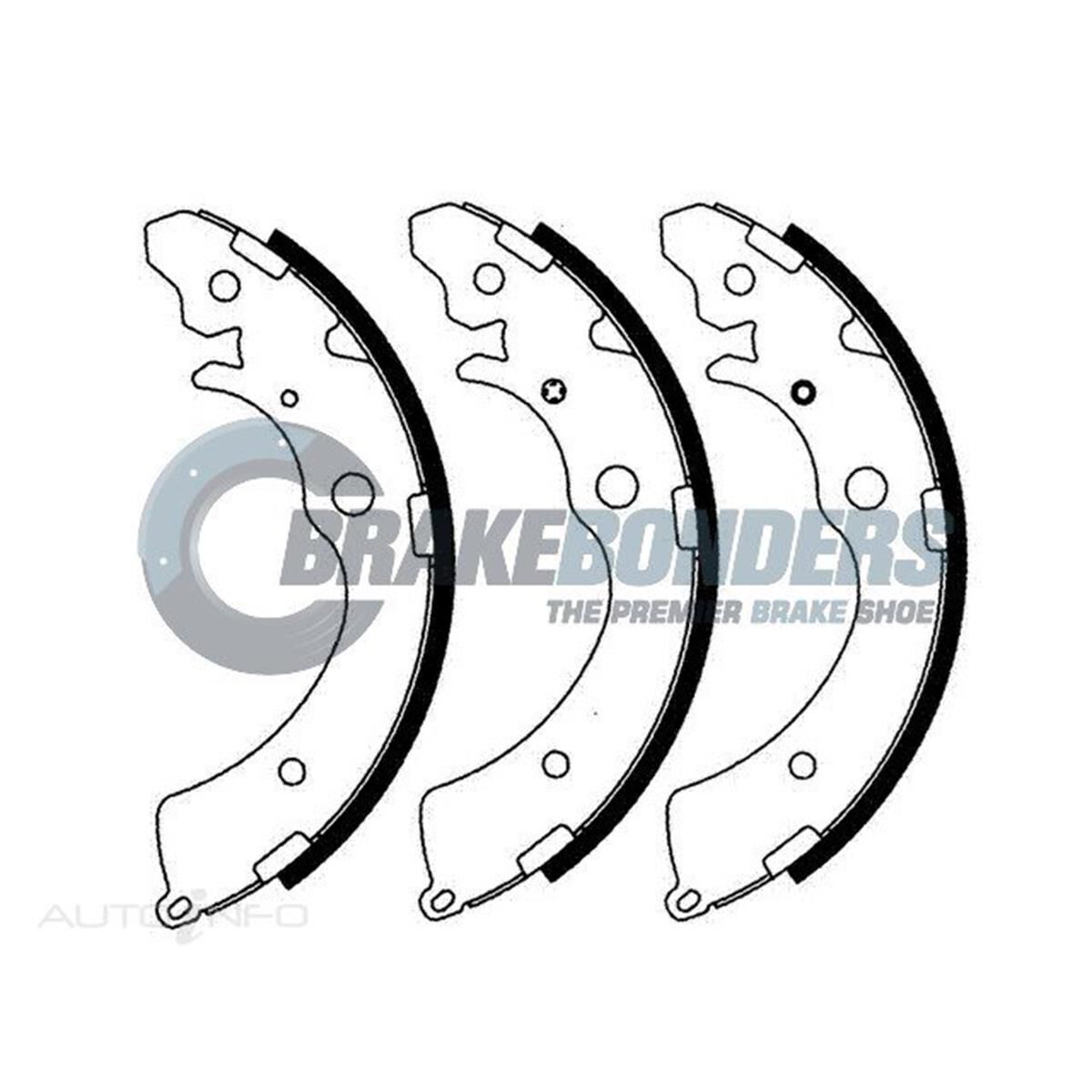Brake Shoes - Honda 220mm, , scaau_hi-res
