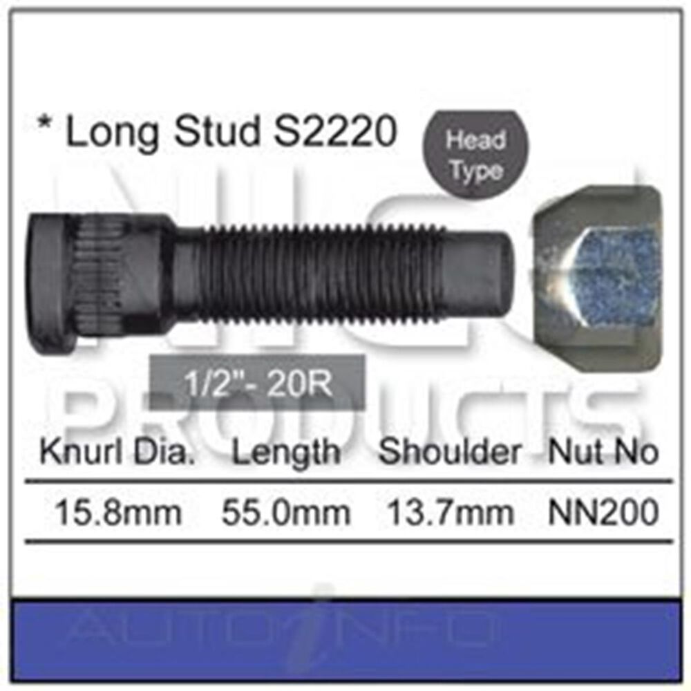 Nice Wheel Stud And Nut Set NS220 Supercheap Auto