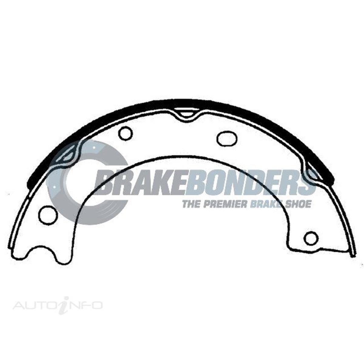 BRAKE SHOES - MAZDA / NISSAN [2PCS] PARKING BRAKE 203.2MM [1, , scaau_hi-res