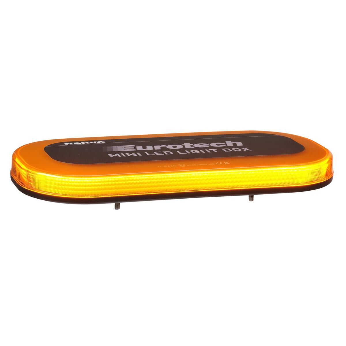 Narva 12-24 Volt Eurotech LED Light Box (Amber, Flange Base), , scaau_hi-res