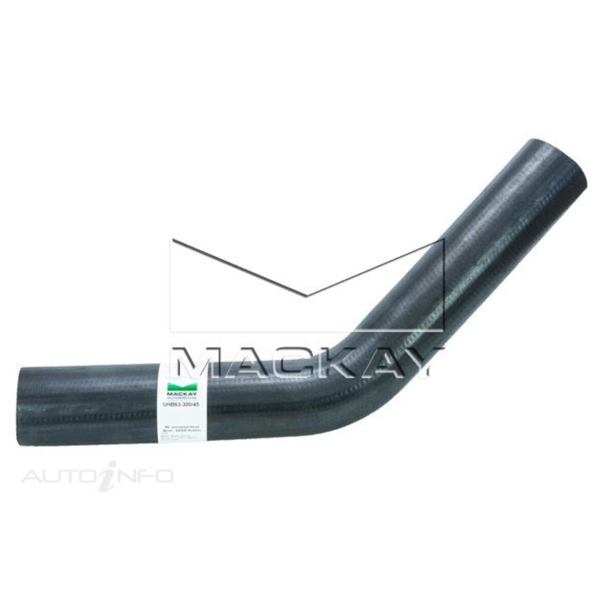 45&deg; Universal Hose Bend - Water Applications - 63mm (2 &frac12;") ID - 300mm x 300mm Arm Lengths (EPDM Rubber), , scaau_hi-res