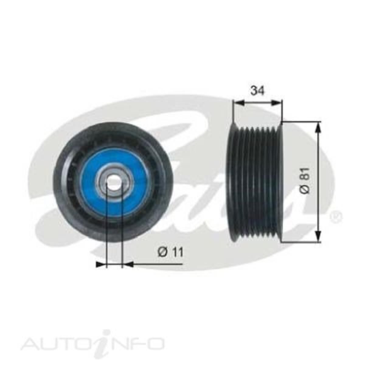 Gates Drivealign Idler Pulley - 36517 | Supercheap Auto