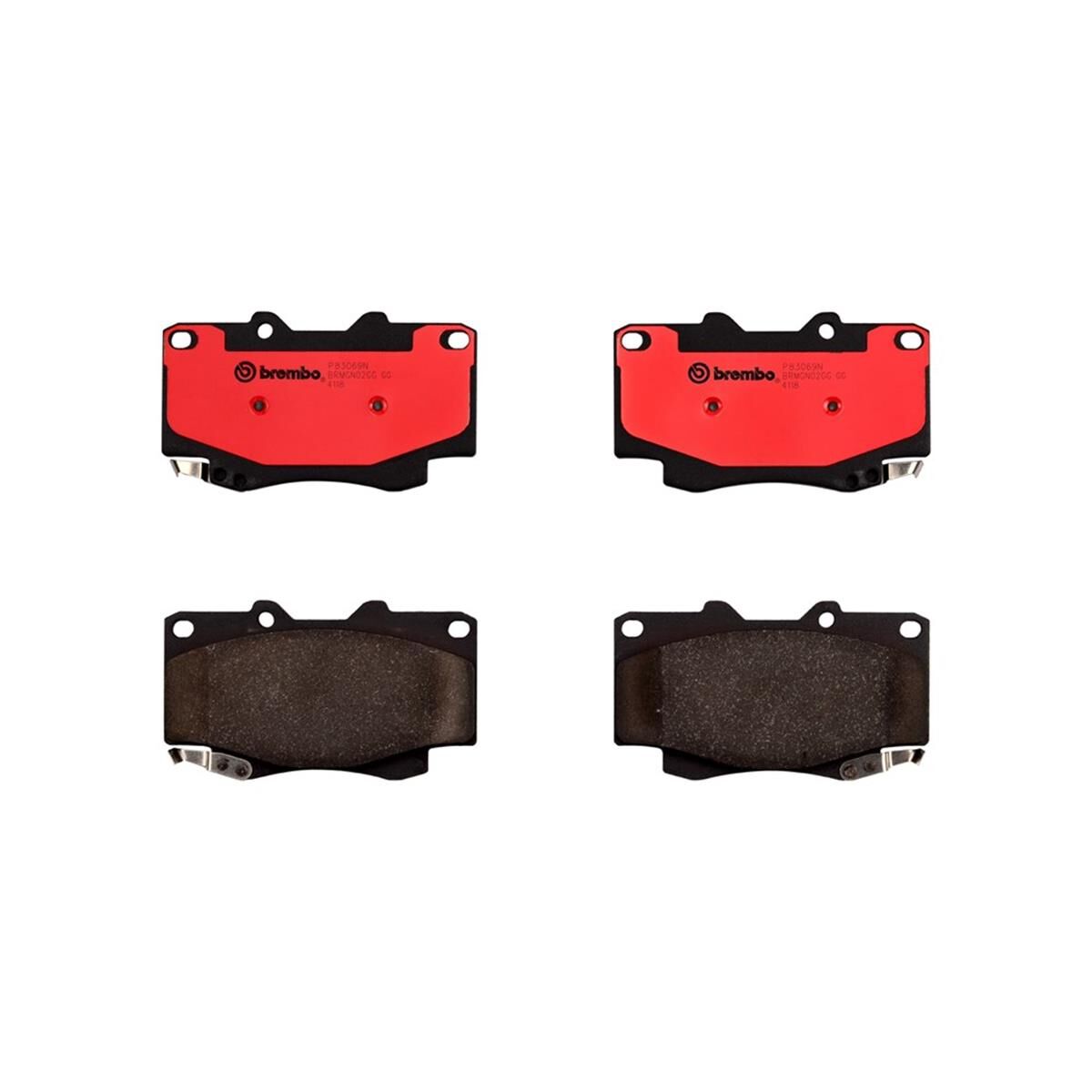 BREMBO DISC PAD SET NAO CERAMIC, , scaau_hi-res