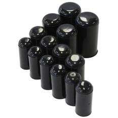 VACCUM BLANK OFF PLUG METRIC BLACK 16 SILICONE CAP BLOCK, , scaau_hi-res