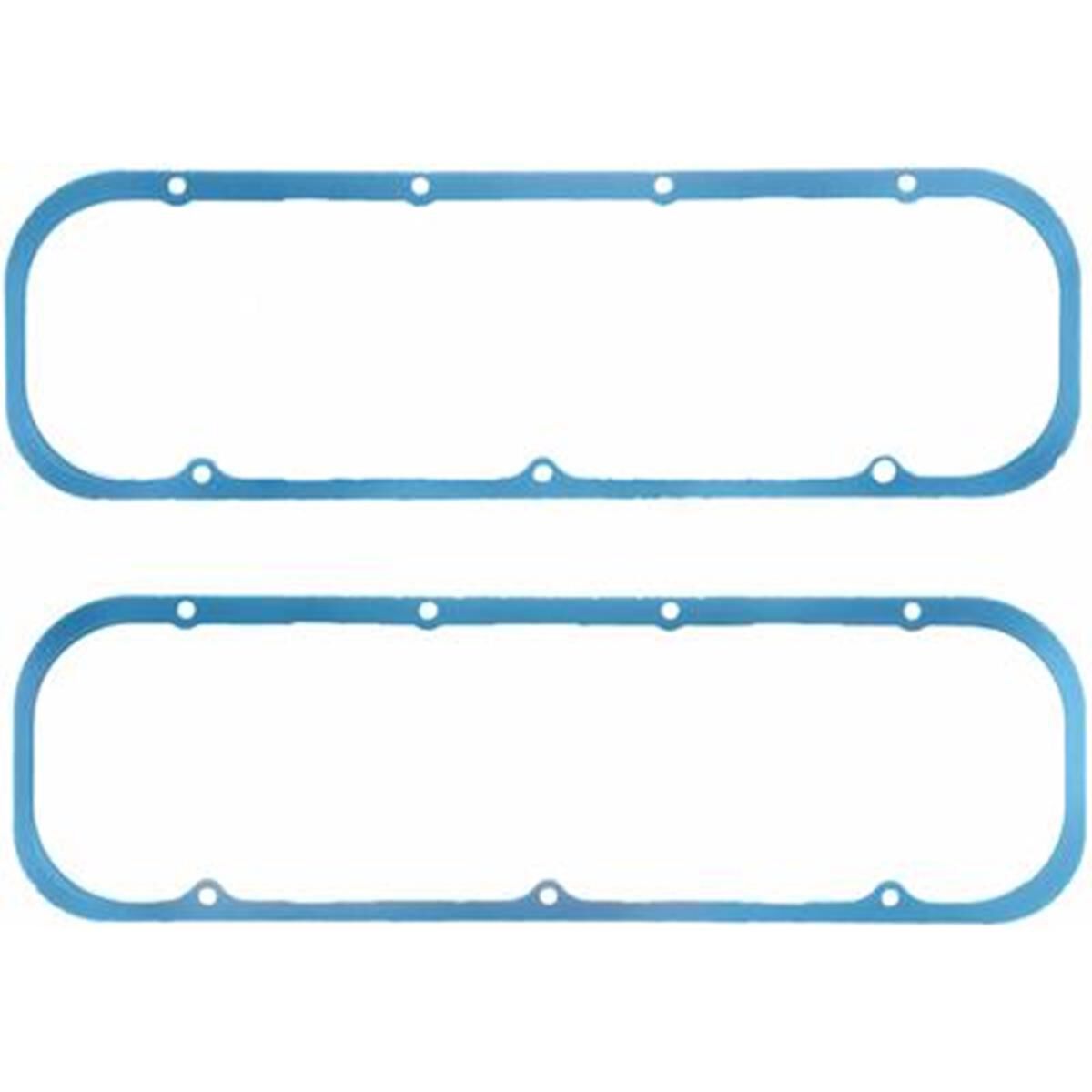 BBC RUBBER VALVE COVER GASKETS  BLUE W/STEEL CORE & LIMITERS, , scaau_hi-res