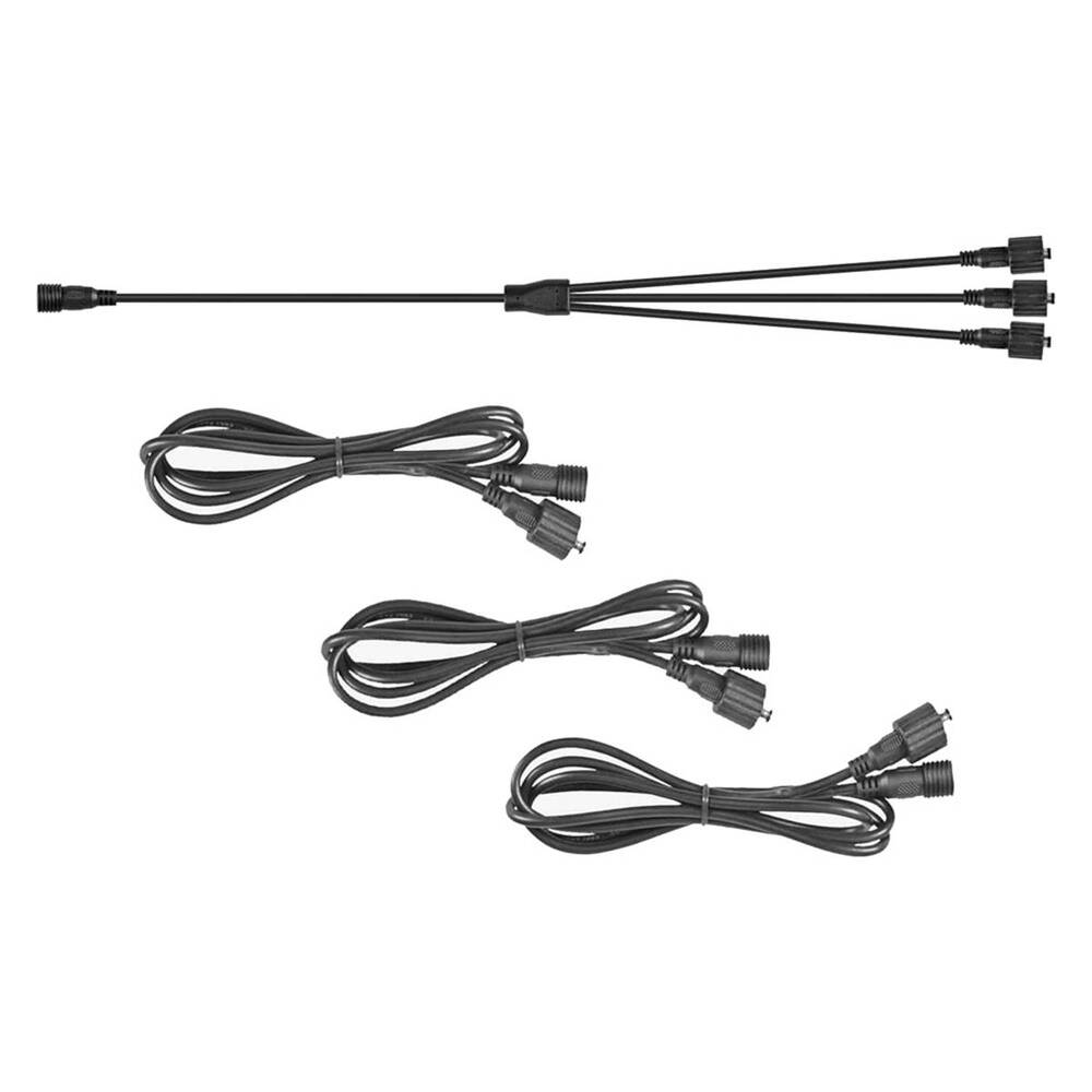 Extpack Hardkorr Extension Cable Kit for Camp Lights with Black Barrel Plugs ...