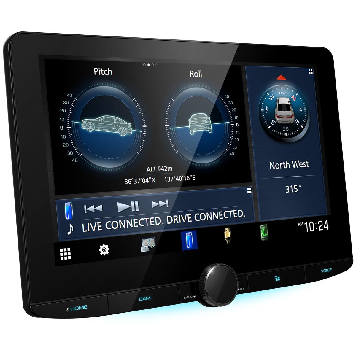 10.1" HD FLOATING WIFI CARPLAY ANDROIR AUTO RECEIVER - DMX9724XS, , scaau_hi-res