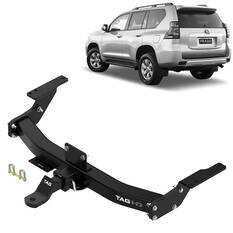 TOYOTA PRADO 150 SERIES SPARE WHEEL UNDERNEATH 3 PIECE POWDER COATED, , scaau_hi-res