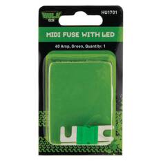 PKT 1 MIDI FUSE GREEN 40 AMP WITH LED 32 VDC, , scaau_hi-res
