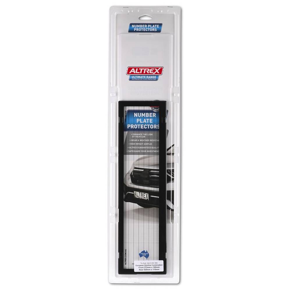 Altrex Auto Altrex Ultimate Euro/Slimline Combination Number Plate Protectors ...