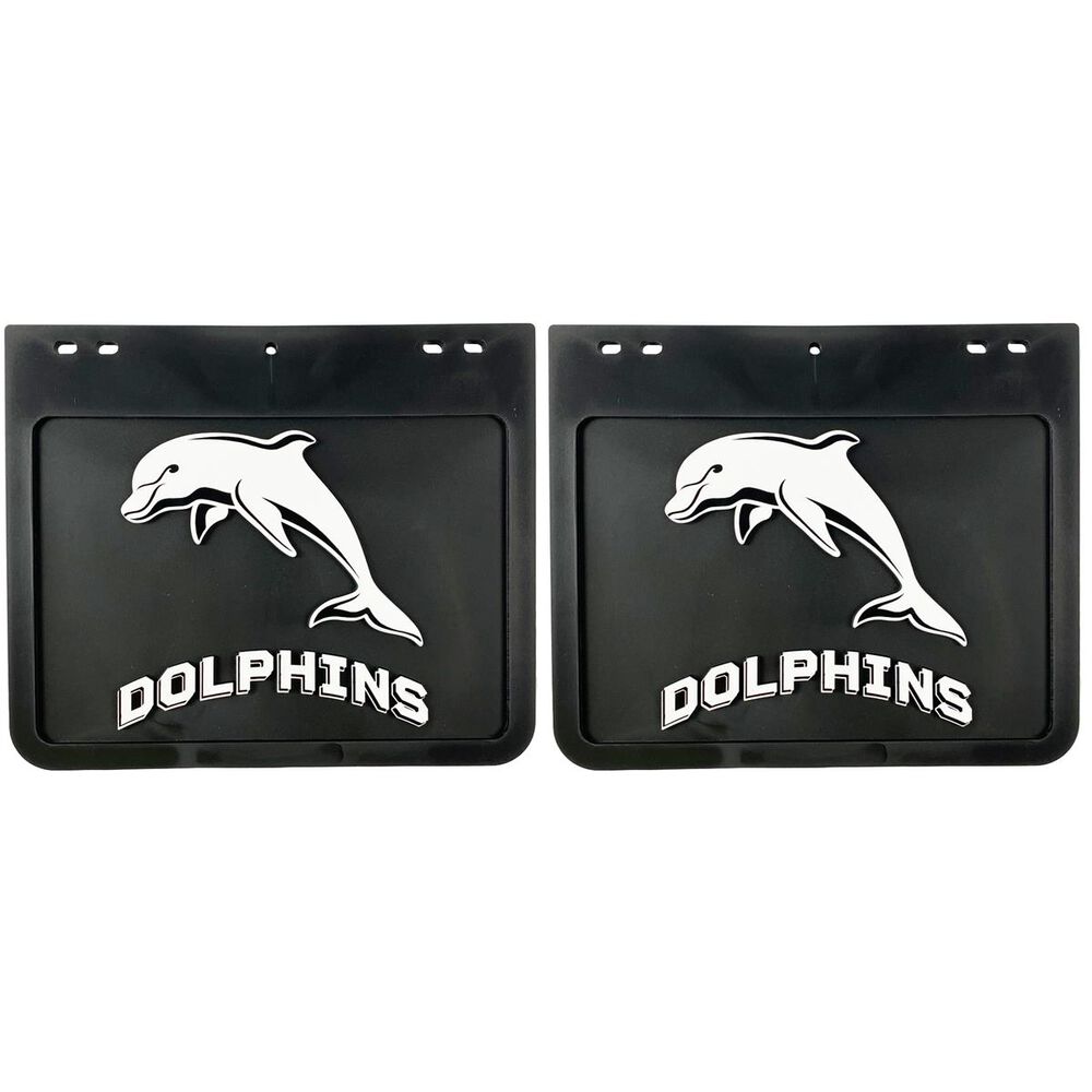 NRL Mudflaps Dolphins 250mm Drop X 300mm Width Supercheap Auto