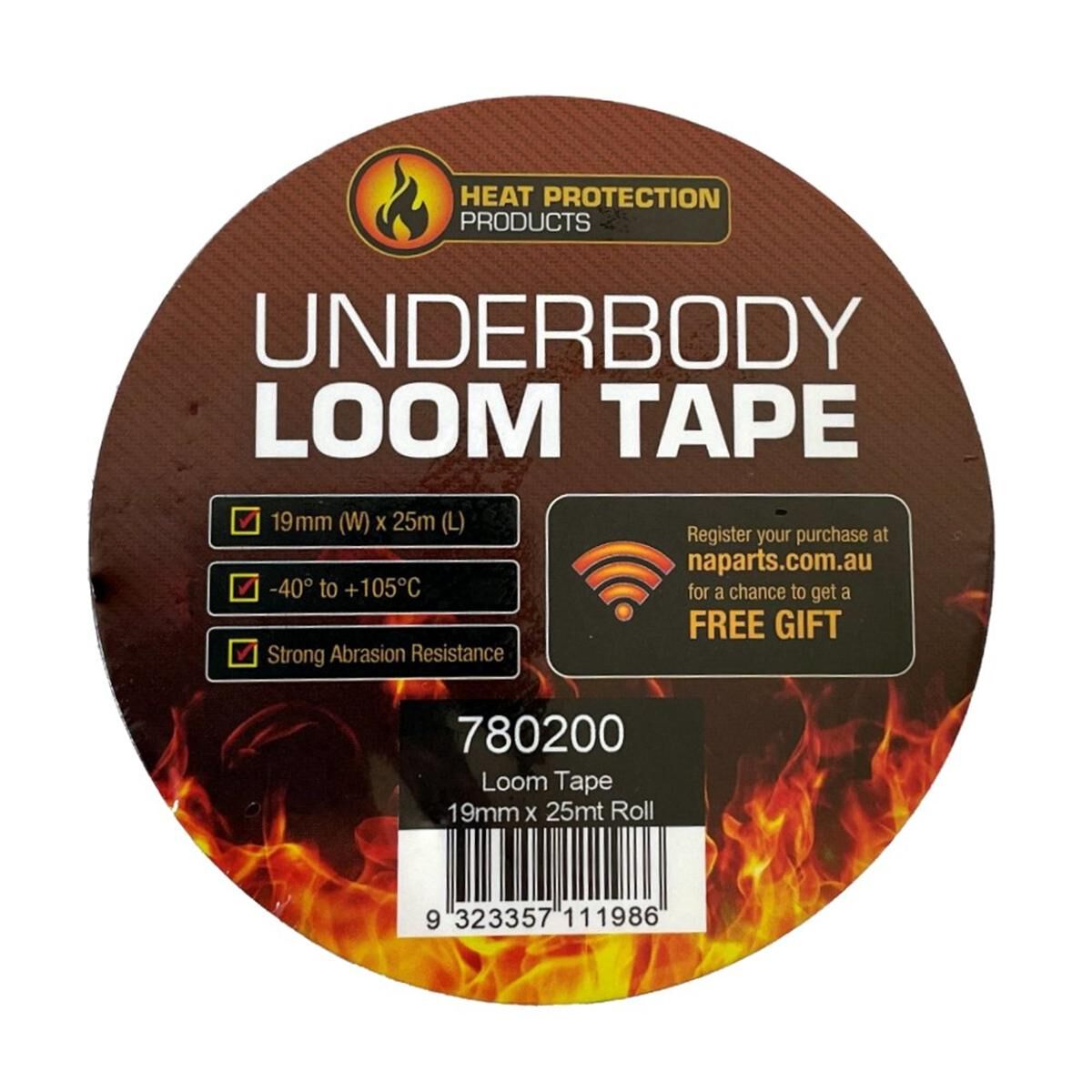 Underbody Loom Tape 19mm x 25mt Roll, , scaau_hi-res