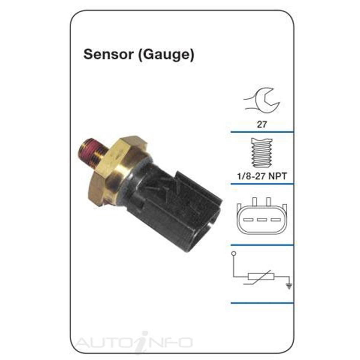 TRIDON OIL PRESSURE SENSOR (GAUGE), , scaau_hi-res