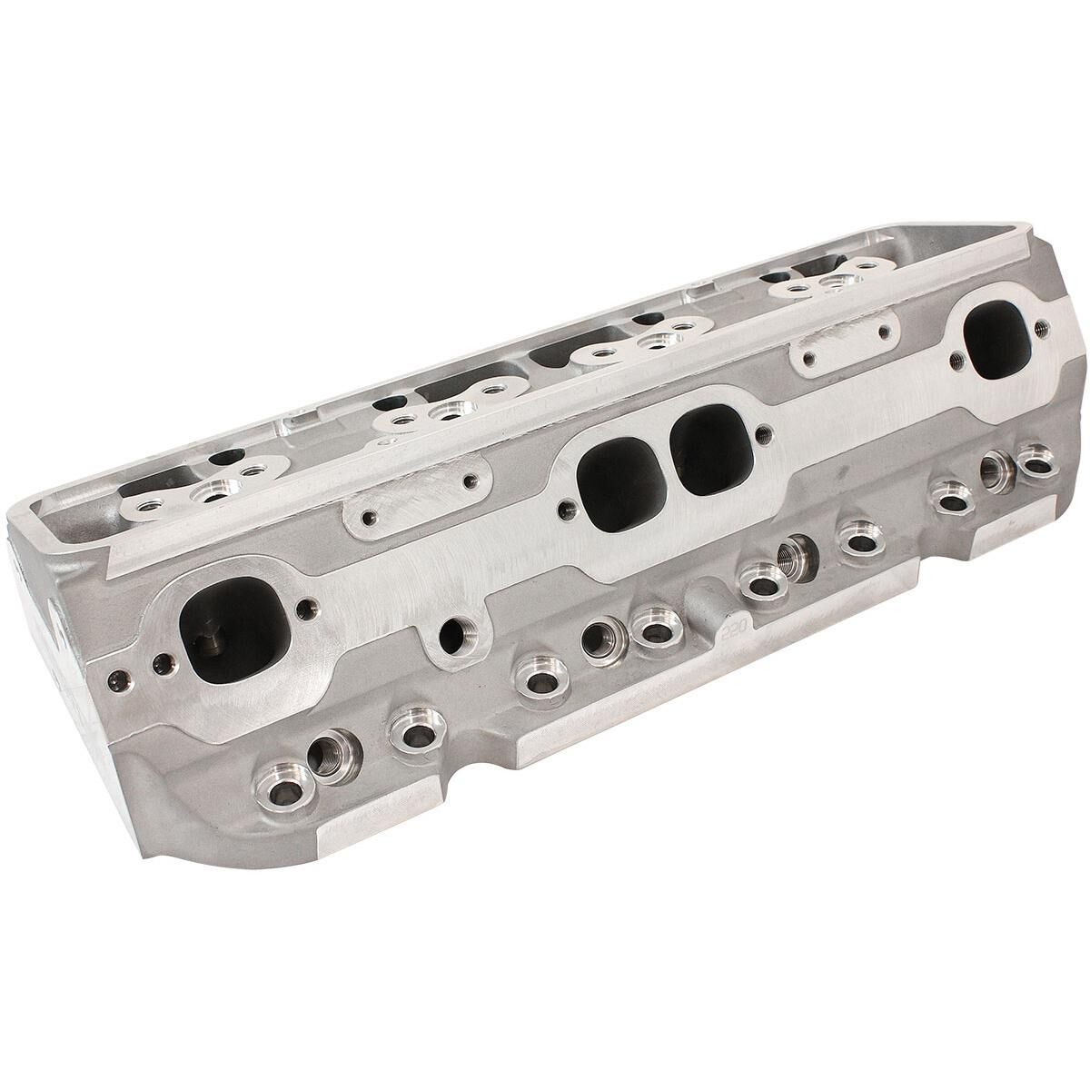 SBC 220CC ALUMINIUM HEADS BARE75CC, 2.10"/1.60" VALVES, PAIR, , scaau_hi-res