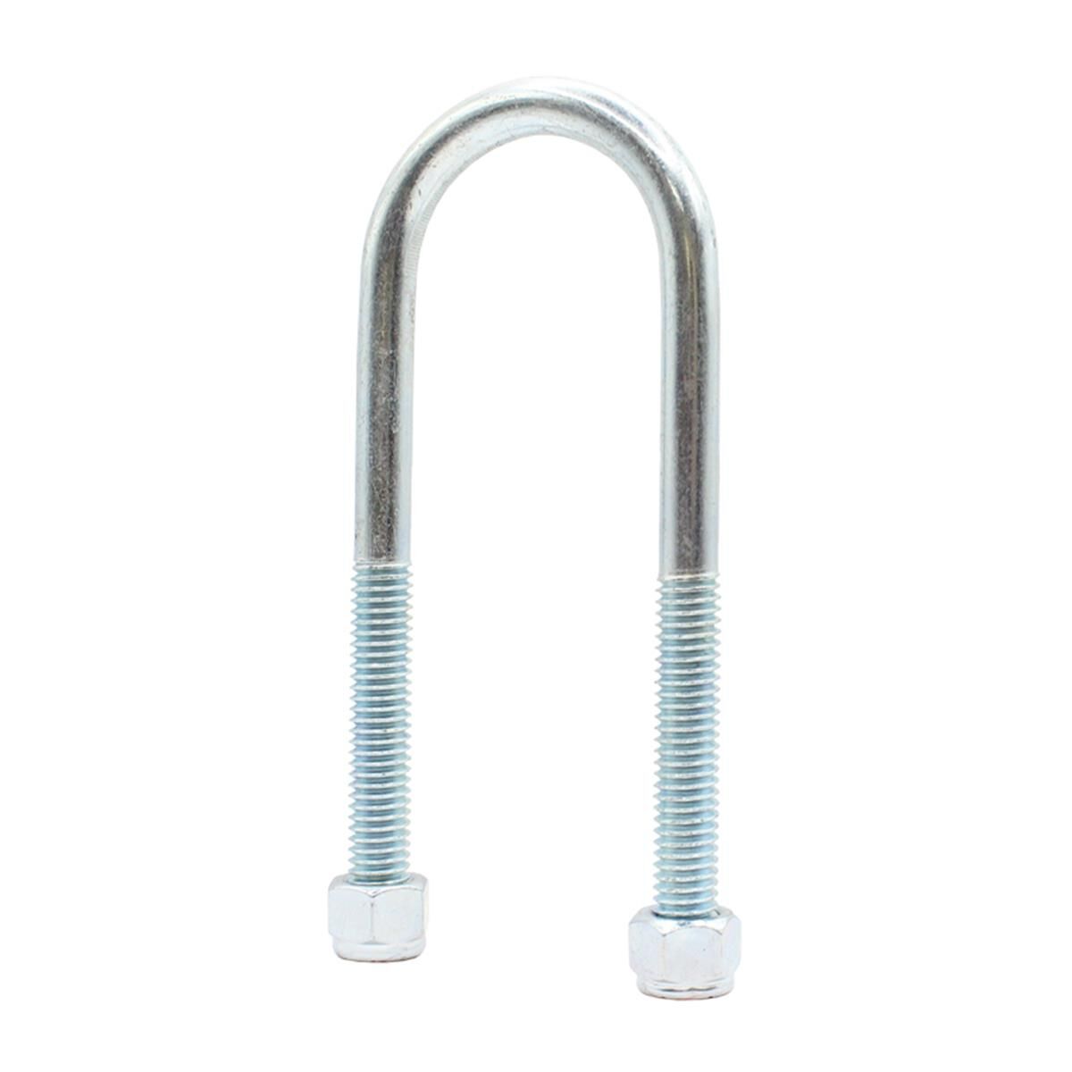 Sunrise U-Bolts with Nyloc Nut 1/2" Zinc - 50mm Round, 155mm, , scaau_hi-res