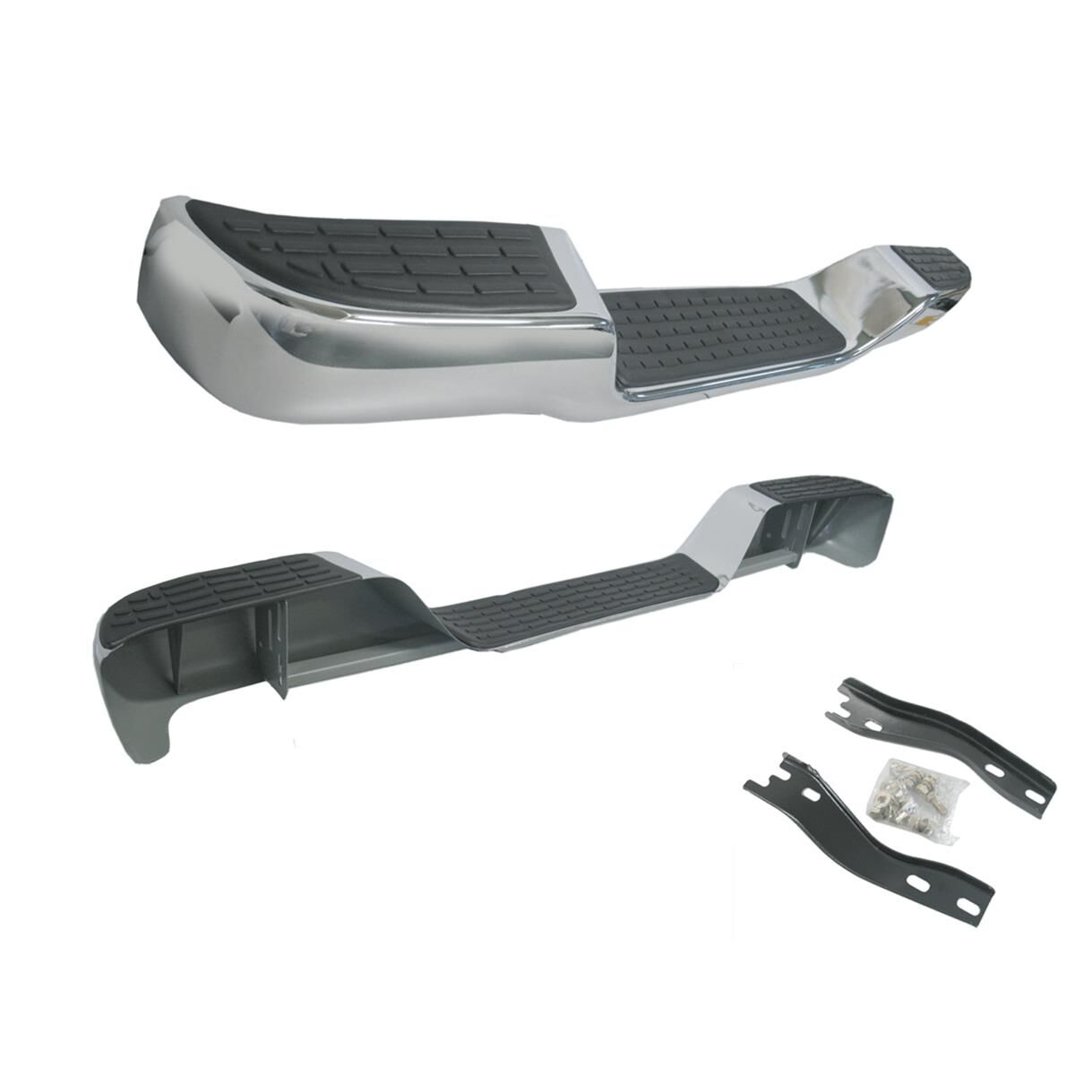TOYOTA HILUX  03/2005 ~ 06/2015  CHROMEREAR STEP BAR  WITH BRACKETS, , scaau_hi-res
