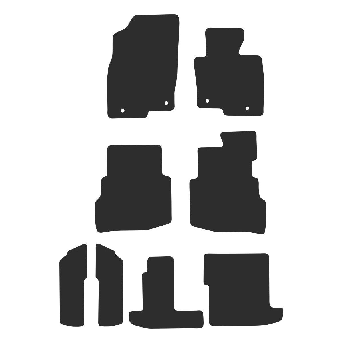 LUXURY CARPET CAR MATS FOR MAZDA CX-8 (1ST GEN 7 SEAT) 2018 ONWARDS, , scaau_hi-res