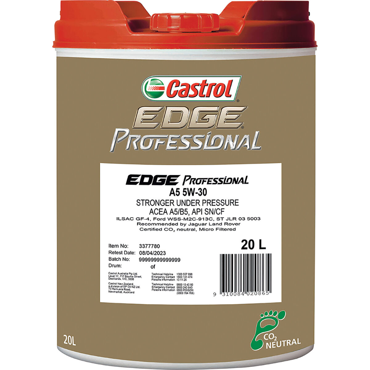 EDGE PROF A5 5W-30     20L, , scaau_hi-res