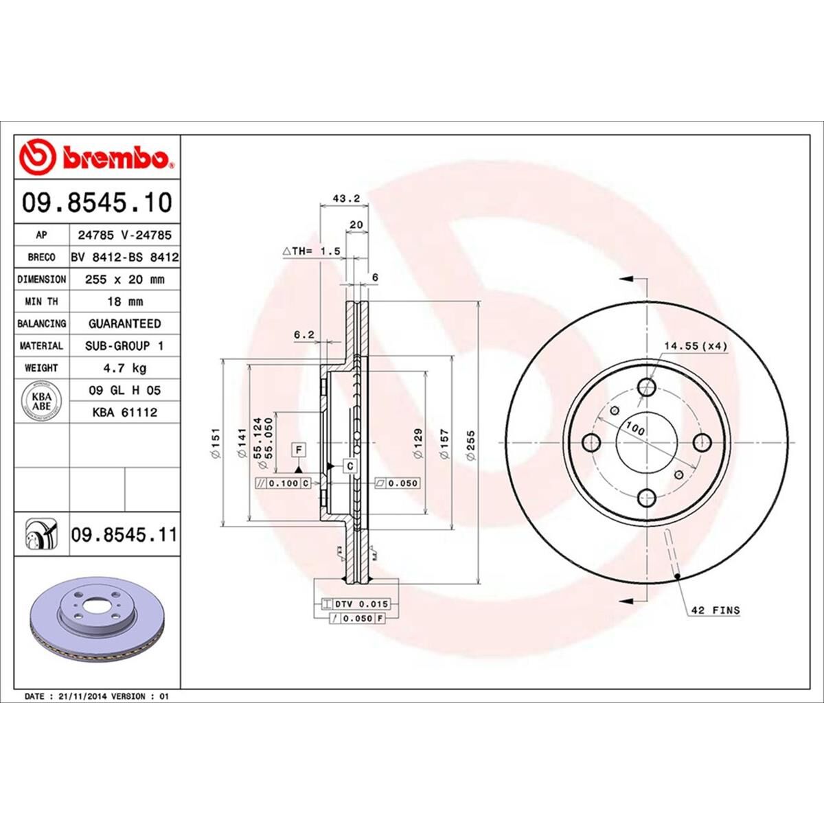 BREMBO DISC ROTOR, , scaau_hi-res
