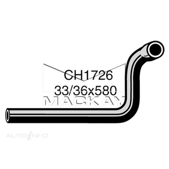 Radiator Lower Hose  - FORD COURIER PB, PC - 2.2L I4  DIESEL - Manual & Auto, , scaau_hi-res