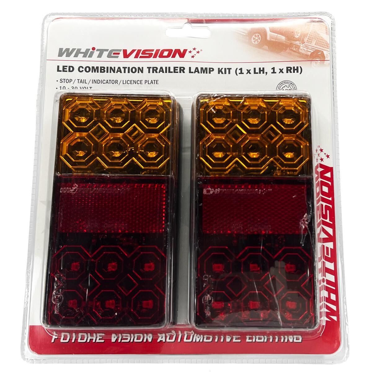 LEFT & RIGHT HAND LED COMBO TRAILER LAMP - STOP / TAIL / INDICATOR / LICENSE PLATE TWIN PACK, , scaau_hi-res