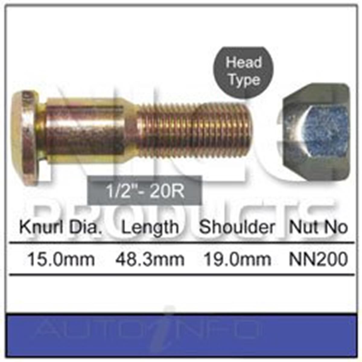 Nice Wheel Stud And Nut Set - NS263 | Supercheap Auto