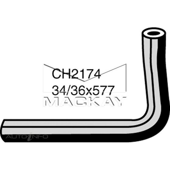 Radiator Lower Hose  - FORD COURIER PB, PC - 2.2L I4  DIESEL - Manual & Auto, , scaau_hi-res
