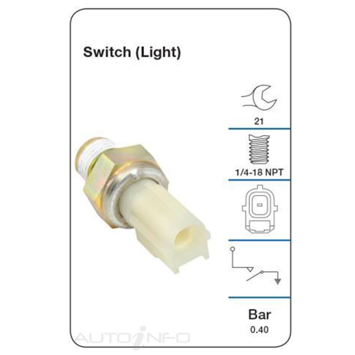 TRIDON OIL PRESSURE SWITCH (LIGHT), , scaau_hi-res