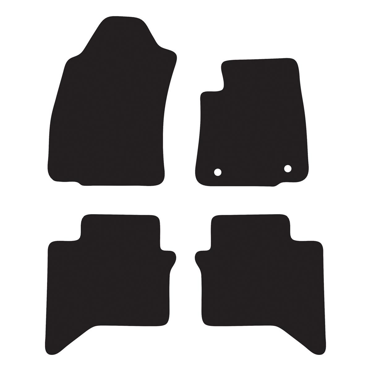 EXECUTIVE RUBBER CAR MATS FOR TOYOTA HILUX DUAL CAB (8TH GEN MANUAL) 2015-2020, , scaau_hi-res