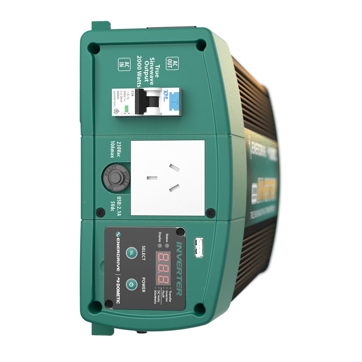 2000W 24V TRUE SINE WAVE INVERTER WITH AC TRANSFER & SAFETY SWITCH, , scaau_hi-res