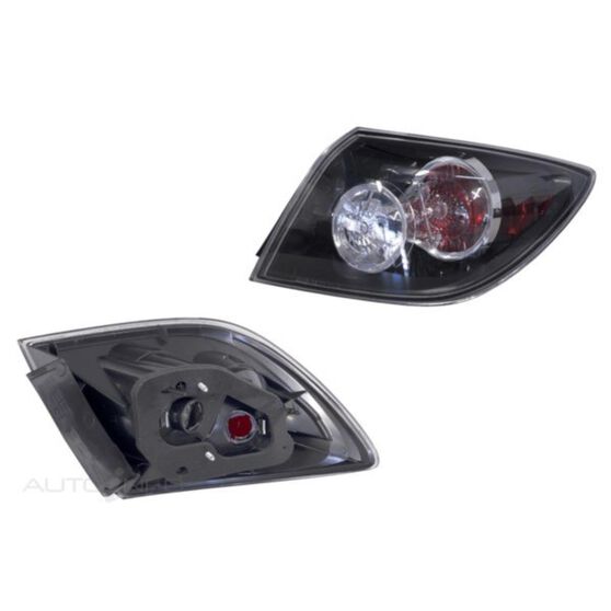 MAZDA 3 HATCHBACK  BK  01/2004 ~ 12/2008  TAIL LIGHT  RIGHT HAND SIDE  (BLACK)(CLEAR)(RED), , scaau_hi-res