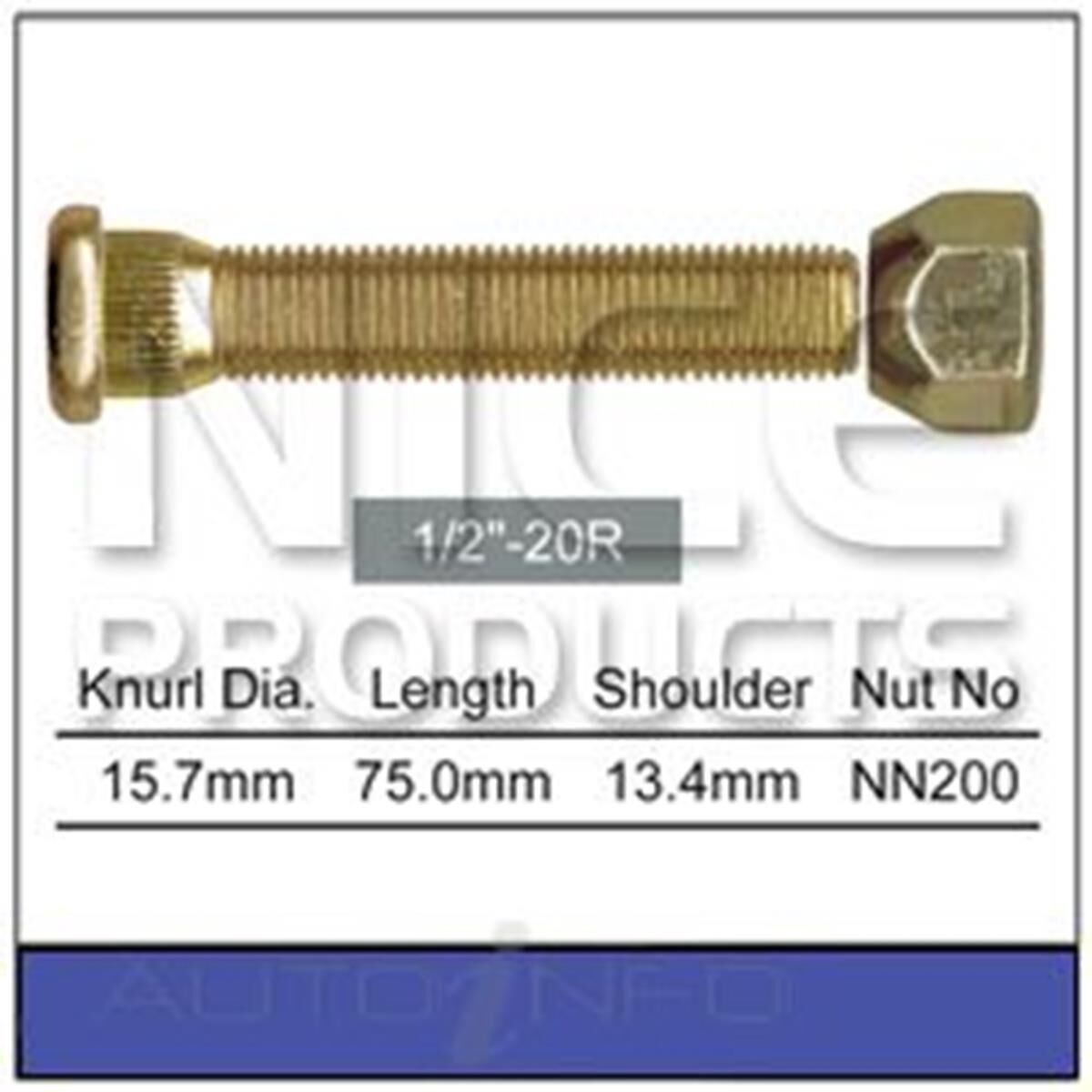 Long Stud & Nut, , scaau_hi-res