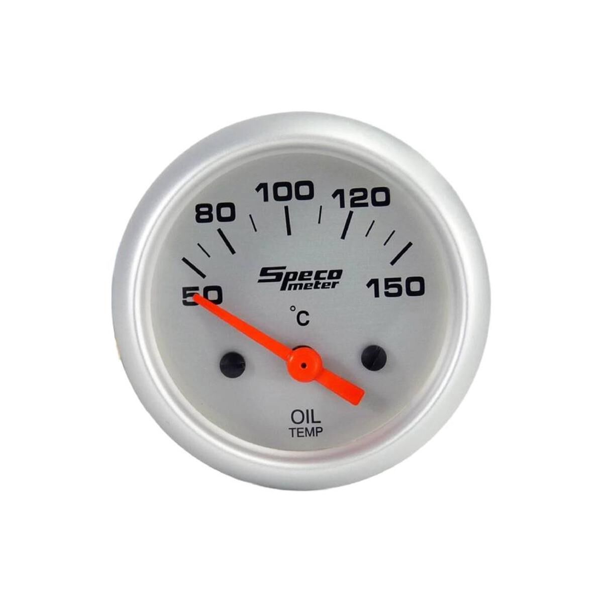 2" ELECTRIC 50-150&ordm;C OIL TEMPERATURE GAUGE - SILVER DIAL SILVER BEZEL, , scaau_hi-res