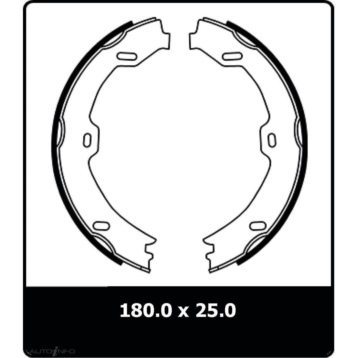 PTX MERCEDES HANDBRAKE SHOE SET, , scaau_hi-res