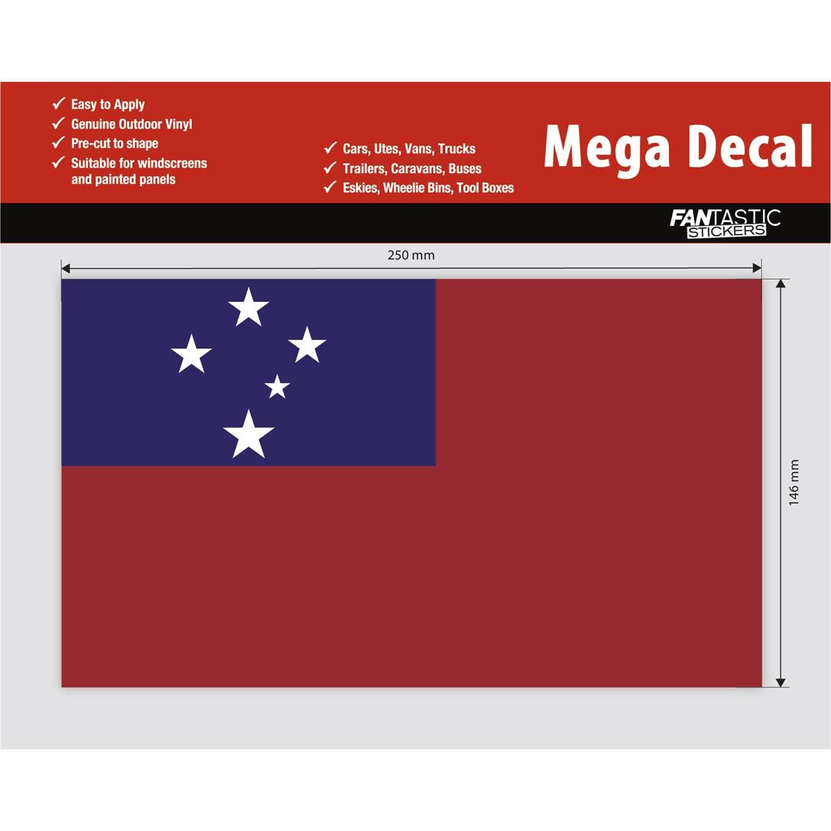SAMOA MEGA FLAG DECAL, , scaau_hi-res