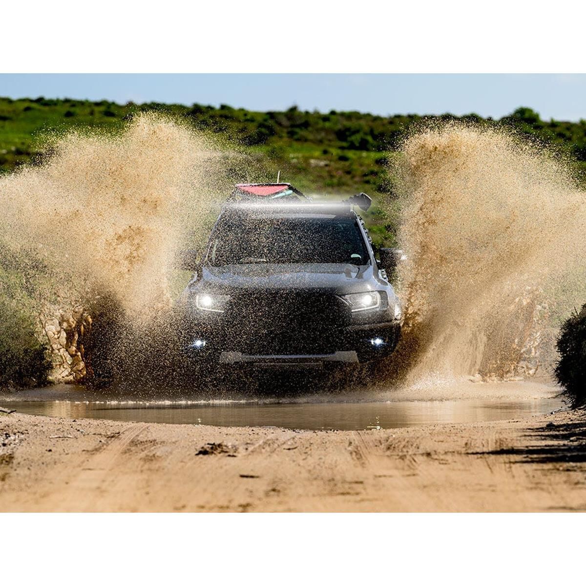 FRONT RUNNER FORD RANGER T6 / WILDTRAK / RAPTOR (2012-2022) SLIMSPORT ROOF RACK KIT / LIGHTBAR READY, , scaau_hi-res