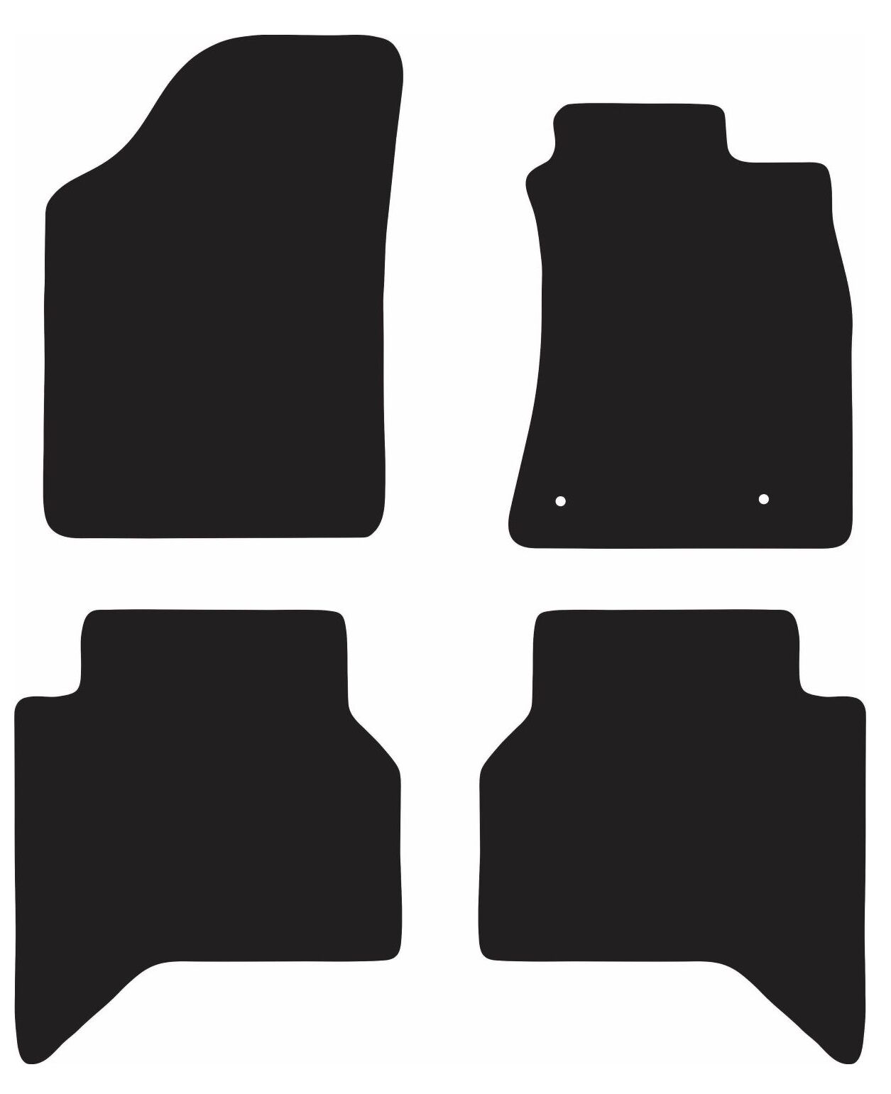 EXECUTIVE RUBBER CAR MATS FOR TOYOTA HILUX DUAL CAB (7TH GEN) 2005-2011, , scaau_hi-res